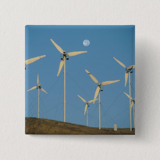 USA, Kalifornien, Altamont Pass, Windgeneratoren. Button (Vorderseite)