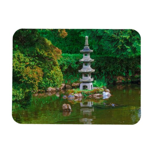 USA, Kalifornien. Aussicht auf einen Teich Magnet (Horizontal)