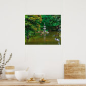 USA, Kalifornien. Aussicht auf einen Teich Poster (Küche)