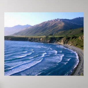 USA, Kalifornien, Big Sur, Bucht entlang der Autob Poster