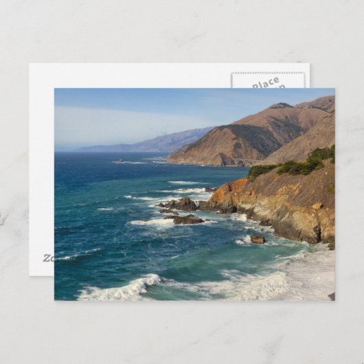 USA, Kalifornien, Big Sur Coastline Postkarte (Vorne/Hinten)