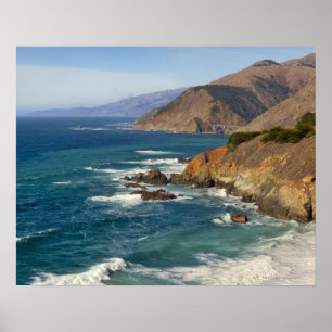 USA, Kalifornien, Big Sur Küstenlinie Poster