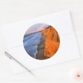 USA, Kalifornien, Cliffs at Pescadero Staat Beach Runder Aufkleber (Umschlag)