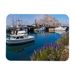 USA, Kalifornien. Dockboote in der Morro Bay Magnet