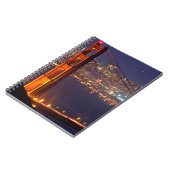 USA, Kalifornien. Golden Gate Bridge bei Nacht Notizblock (Linke Seite)