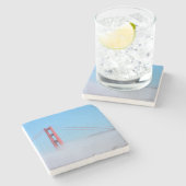 USA, Kalifornien. Golden Gate Bridge morgens Steinuntersetzer (Seitenansicht)