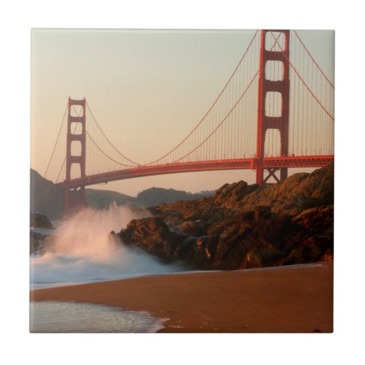 USA, Kalifornien. Golden Gate Bridge View Fliese (Vorderseite)