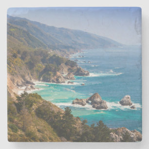 USA, Kalifornien. Kalifornische Küste, Big Sur Steinuntersetzer