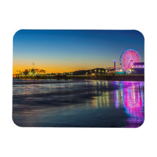 USA, Kalifornien, Los Angeles, Santa Monica Pier Magnet