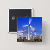 USA, Kalifornien, Mojave. Sicht auf eine Windturbi Button (Vorne & Hinten)