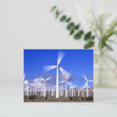 USA, Kalifornien, Mojave. Sicht auf eine Windturbi Postkarte (Stehend Vorderseite)