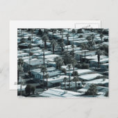 USA, Kalifornien, Palm Springs. Trailer Park auf Postkarte (Vorne/Hinten)