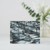 USA, Kalifornien, Palm Springs. Trailer Park auf Postkarte (Stehend Vorderseite)