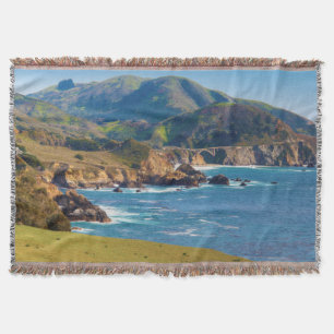 USA, Kalifornien. Panorama von Big Sur mit Bixby Decke