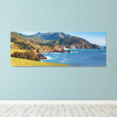 USA, Kalifornien. Panorama von Big Sur mit Bixby Leinwanddruck (Insitu (Holzboden))