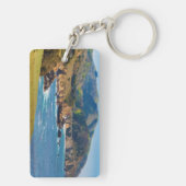 USA, Kalifornien. Panorama von Big Sur mit Bixby Schlüsselanhänger (Rückseite)