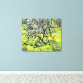 USA, Kalifornien, San Diego. Ein verbrannter Eiche Leinwanddruck (Insitu (Holzboden))