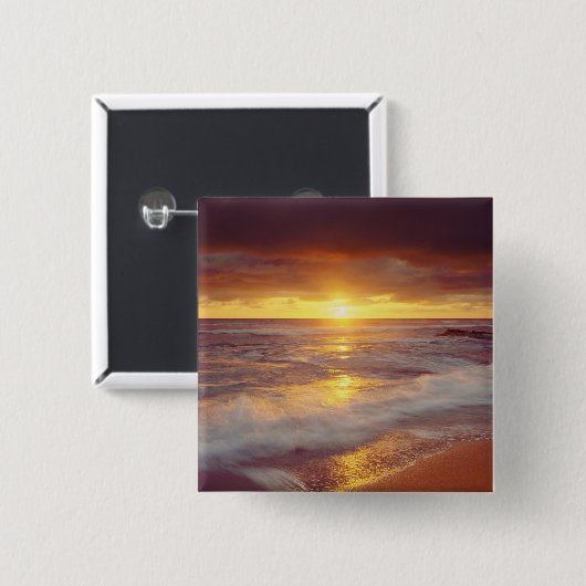 USA, Kalifornien, San Diego. Sonnenuntergang Button (Vorne & Hinten)