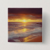 USA, Kalifornien, San Diego. Sonnenuntergang Button (Vorderseite)