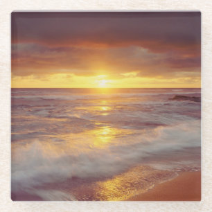 USA, Kalifornien, San Diego. Sunset Cliffs Strand Glasuntersetzer
