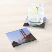 USA, Kalifornien, San Francisco. Goldenes Tor 3 Glasuntersetzer (Schrägansicht)