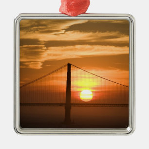 USA. Kalifornien. San Francisco. Sonnenuntergang Silbernes Ornament