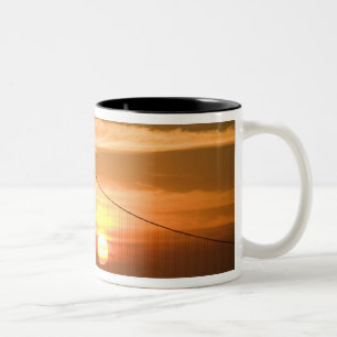 USA. Kalifornien. San Francisco. Sonnenuntergang Zweifarbige Tasse