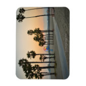 USA, Kalifornien, Santa Monica Pier bei Sonnenunte Magnet (Vertikal)