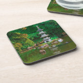 USA, Kalifornien. Sicht auf einen Teich Getränkeuntersetzer (Linke Seite)