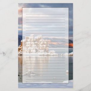 USA, Kalifornien, Sonnenaufgang in Monosee Briefpapier