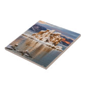 USA, Kalifornien, Sonnenaufgang in Monosee Fliese (Seite)