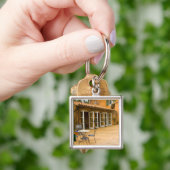 USA, Kalifornien, Sonoma Valley, Patio in Viansa Schlüsselanhänger (Hand)