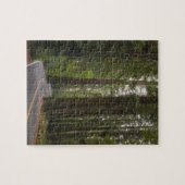 USA, Kalifornien, Straße durch Rotholzwald 2 Puzzle (Horizontal)
