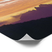 USA, Kalifornien, Sunset over Sierra Nevada Poster (Ecke)