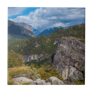USA, Kalifornien. Yosemite Valley Vista 2 Fliese