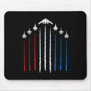 USA-Kampfjets 4. Juli Männer Frauen Kinder Lustig Mousepad