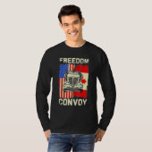 USA - Kanadischer Flag-Freedom Convoy 2022 für ein T-Shirt (Vorne ganz)