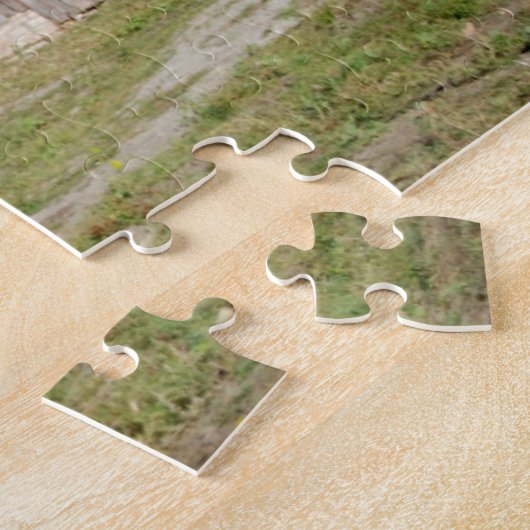 USA, Kansas, alte rote Scheune Puzzle (Seite)