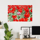 USA, Kansas. Tulpenfeld Poster (Heimbüro)