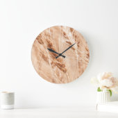 USA, Kansas, Wheat At Harvest Time Große Wanduhr (Zuhause)