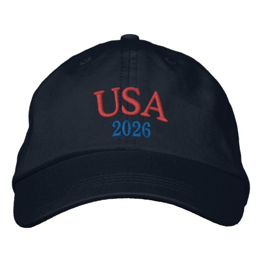 USA-Kappe Bestickte Baseballkappe (Vorderseite)