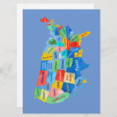 USA KARTE (Vorne/Hinten)