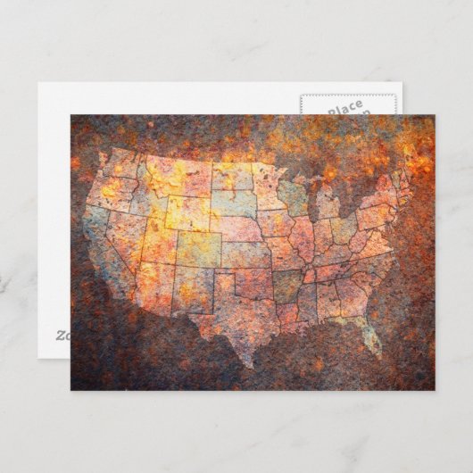 USA Karte (Vorne/Hinten)