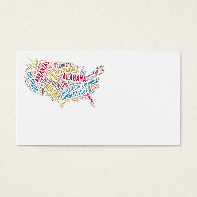 USA-Karte (Vorderseite)