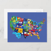 USA Karte (Vorne/Hinten)