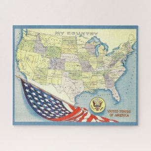 USA-Karte 16x20 Puzzle