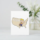 USA Karte Cartoon Art (Stehend Vorderseite)