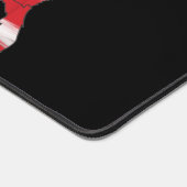 USA-Karte in Flag-Farben mit US-Text Schreibtischunterlage (Ecke)