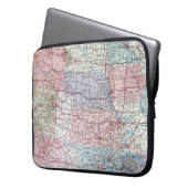 USA Karte Laptopschutzhülle (Vorderseite Links)