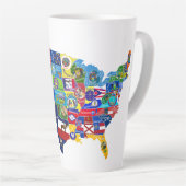 USA Karte Milchtasse (Rechte Ecke)